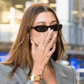 VIBEFICANT Handmade Gel Press on Nails Glazed Donut Medium Almond Haileybieber Media 1 of 4